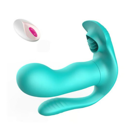 3 In 1 Anal Butt Plug With Sucking Dildo